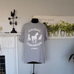 Gildan Gray Animal Champion Tee